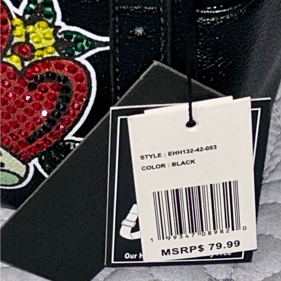 Ed Hardy Black and Red Heart Mini Bag - Picture 2 of 13
